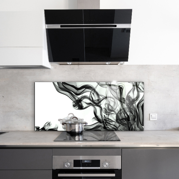 Keuken achterwand glas Abstracte rooklinten