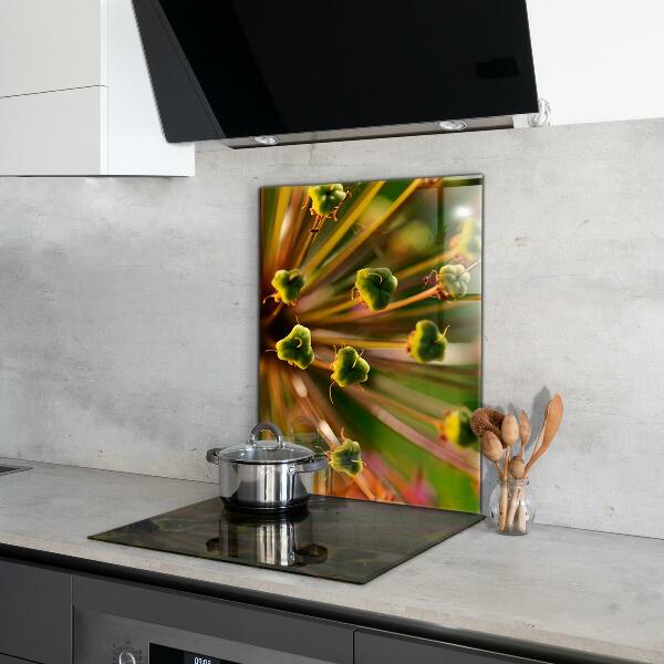 Spatscherm keuken glas Macrofotografie van bloemen