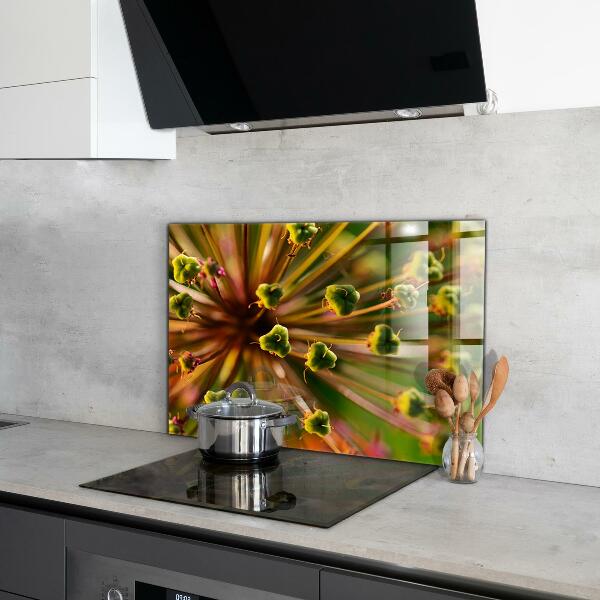 Spatscherm keuken glas Macrofotografie van bloemen