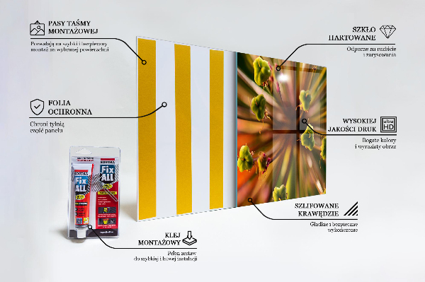 Spatscherm keuken glas Macrofotografie van bloemen