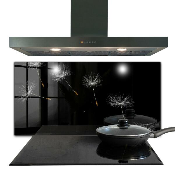 Foto achterwand keuken Paardenbloemen in de wind