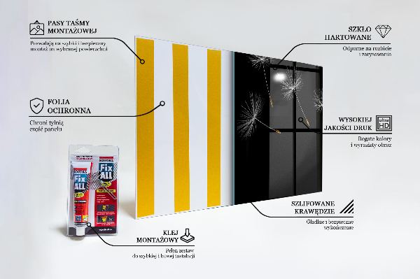 Foto achterwand keuken Paardenbloemen in de wind