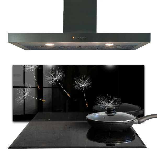 Foto achterwand keuken Paardenbloemen in de wind