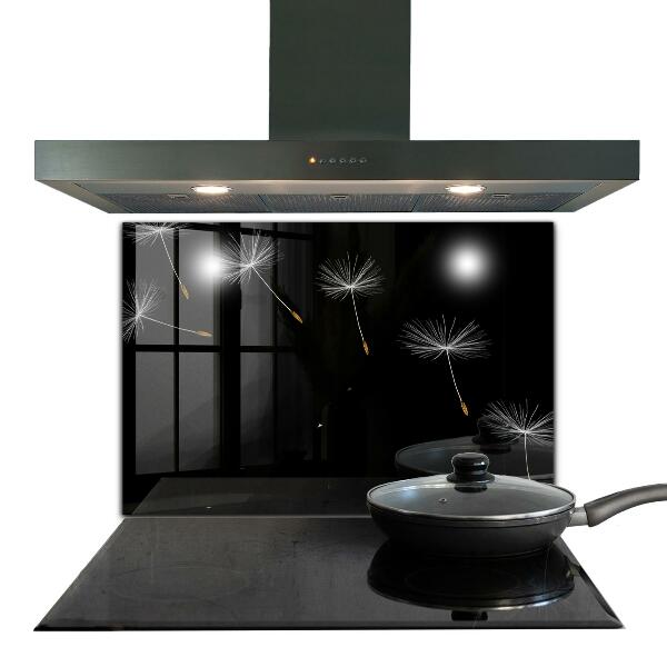 Foto achterwand keuken Paardenbloemen in de wind