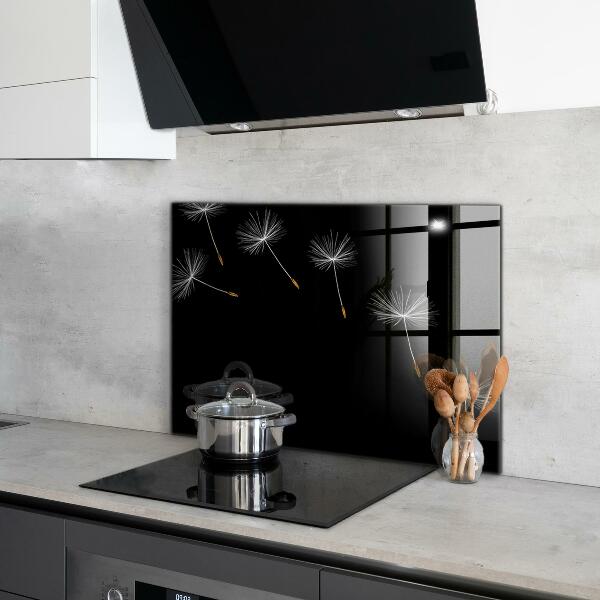 Foto achterwand keuken Paardenbloemen in de wind