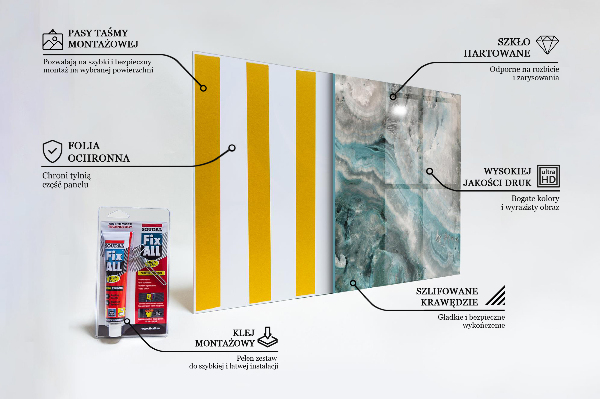 Keuken achterwand glas Abstracte werveling van kleurpatroon