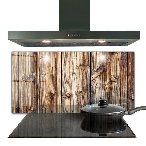 Achterwand keuken Oud eikenhout