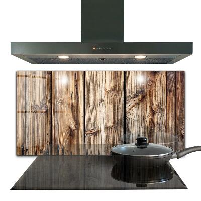 Achterwand keuken Oud eikenhout