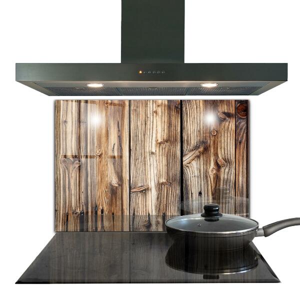 Achterwand keuken Oud eikenhout