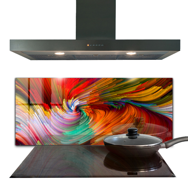 Foto achterwand keuken Energieke kleurenmix