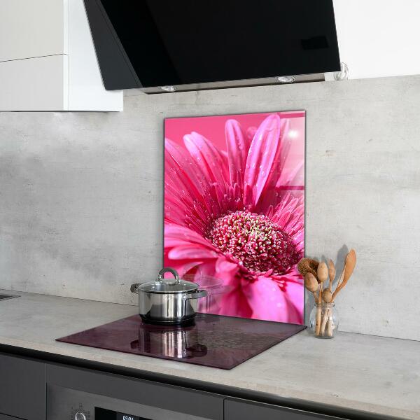 Achterwand keuken Roze bloemdetails Natuur