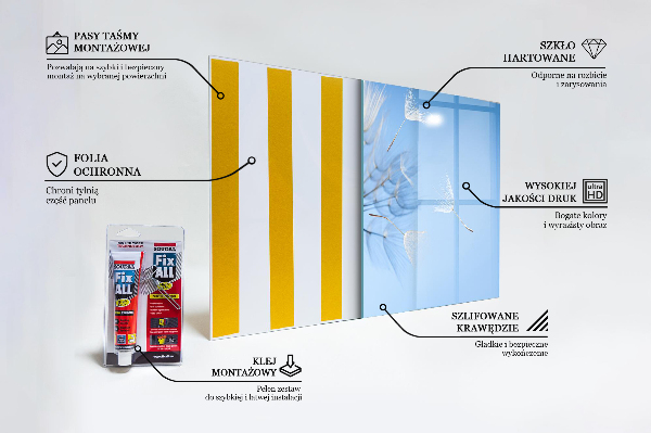 Foto achterwand keuken Tere paardenbloemen