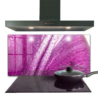 Spatscherm keuken glas Delicaat roze blad