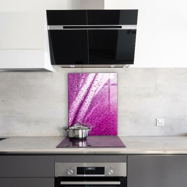 Spatscherm keuken glas Delicaat roze blad