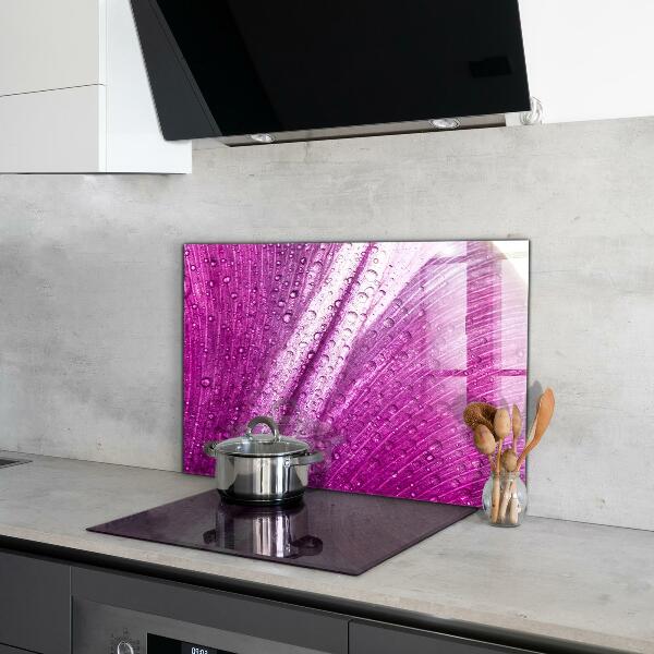 Spatscherm keuken glas Delicaat roze blad
