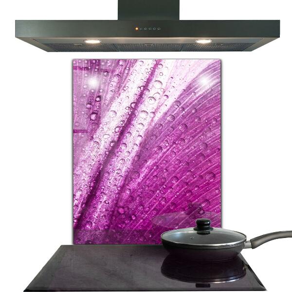 Spatscherm keuken glas Delicaat roze blad