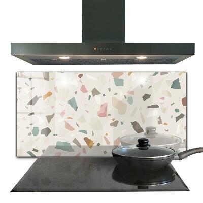 Spatscherm keuken glas Beige Terrazzo Terrazzo