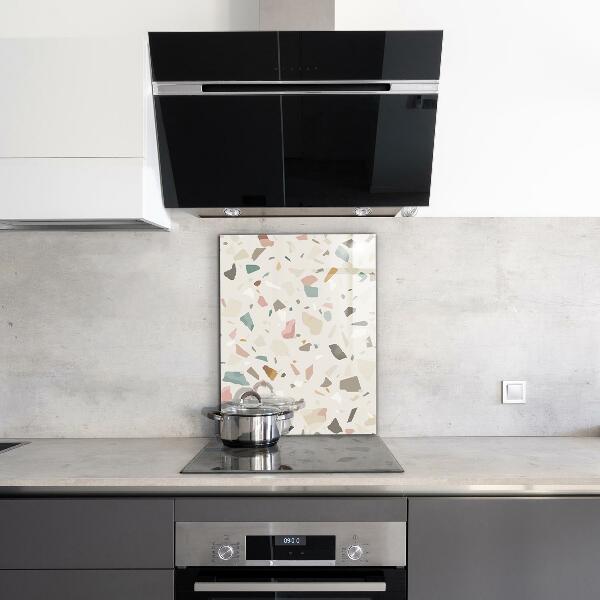 Spatscherm keuken glas Beige Terrazzo Terrazzo