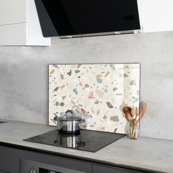 Spatscherm keuken glas Beige Terrazzo Terrazzo