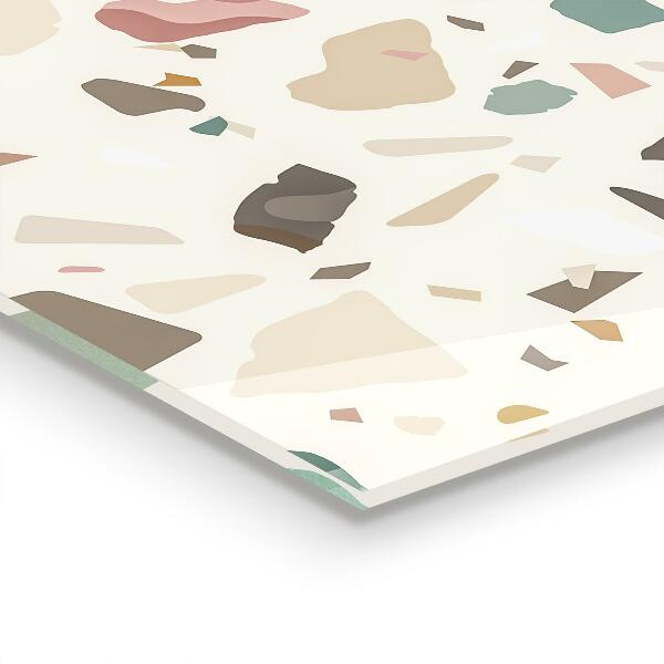 Spatscherm keuken glas Beige Terrazzo Terrazzo