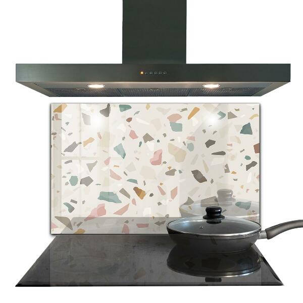 Spatscherm keuken glas Beige Terrazzo Terrazzo