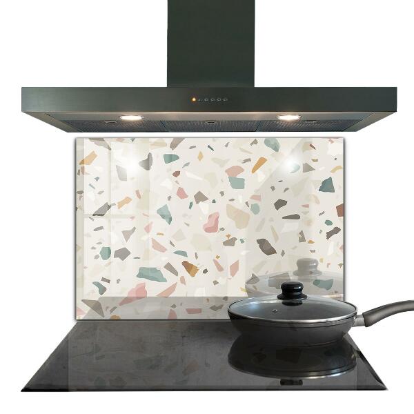 Spatscherm keuken glas Beige Terrazzo Terrazzo