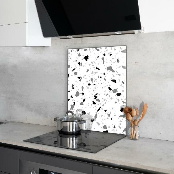 Foto achterwand keuken Monochroom terrazzo