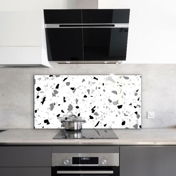 Foto achterwand keuken Monochroom terrazzo