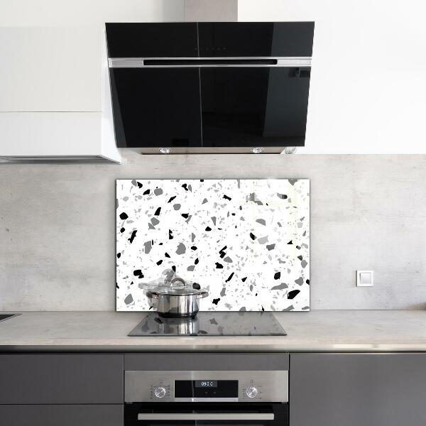 Foto achterwand keuken Monochroom terrazzo