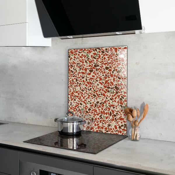 Keuken achterwand glas Terrazzo stenen structuur