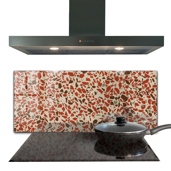 Keuken achterwand glas Terrazzo stenen structuur