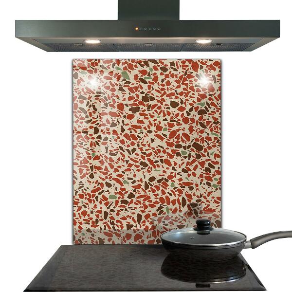 Keuken achterwand glas Terrazzo stenen structuur
