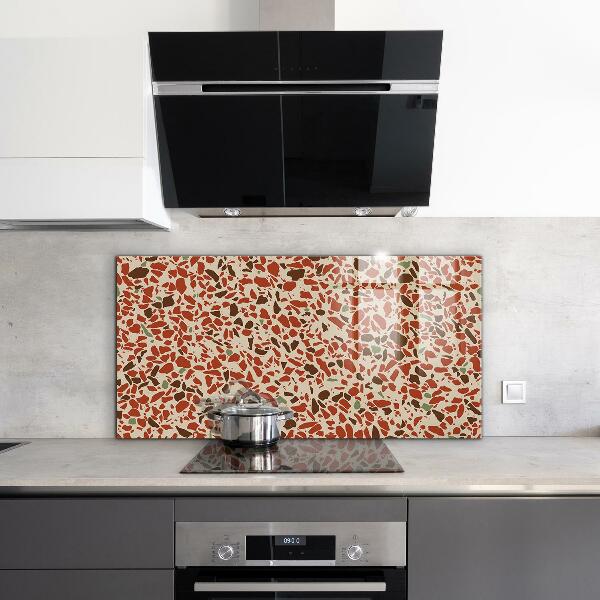 Keuken achterwand glas Terrazzo stenen structuur