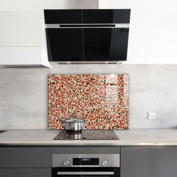 Keuken achterwand glas Terrazzo stenen structuur