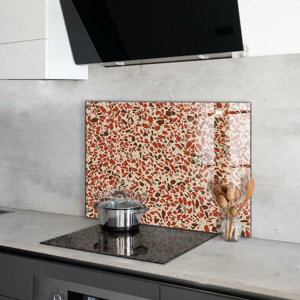 Keuken achterwand glas Terrazzo stenen structuur