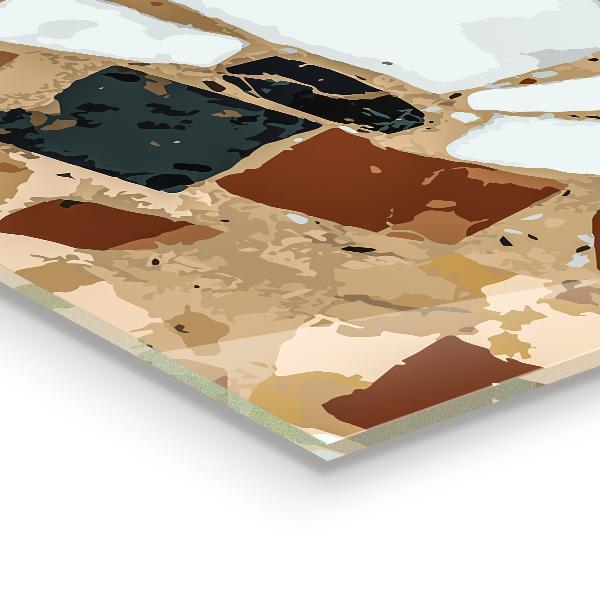 Spatplaat keuken Terrazzo natuursteen