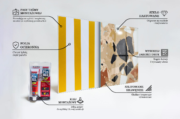 Spatplaat keuken Terrazzo natuursteen