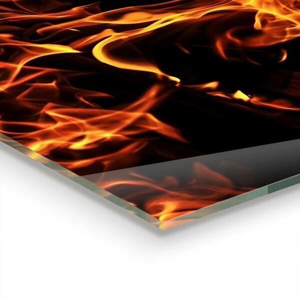 Achterwand keuken Vlammende kampvuur