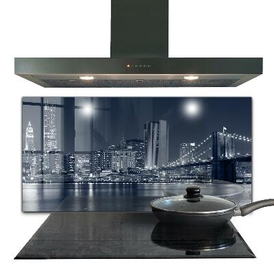 Keuken achterwand glas Brooklyn Bridge Manhattan