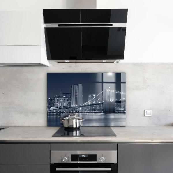 Keuken achterwand glas Brooklyn Bridge Manhattan