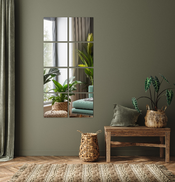 Spiegel tegels 6 st 16x16 cm