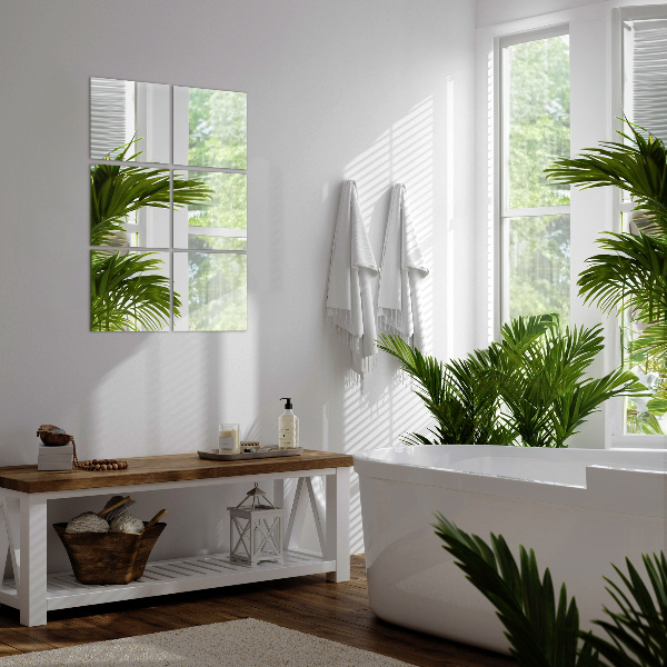 Spiegel tegels 6 st 16x16 cm