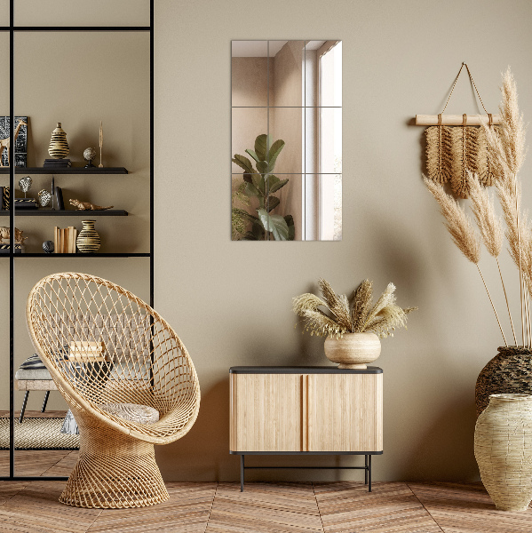 Zelfklevende spiegeltegels 6 st 30x20 cm