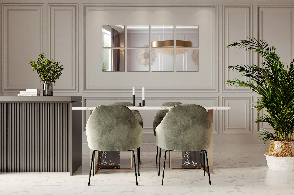 Tegelspiegel 6 st 30x30 cm