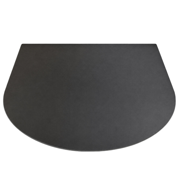 Halfovale metalen barbecue onderlegger 80x90 cm