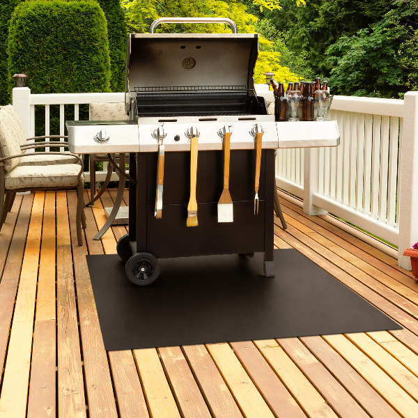 Rechthoekige bbq grondplaat 100x80 cm