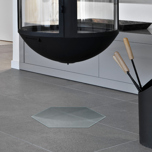Zeshoekige semitransparante kachel vloerplaat h40 cm