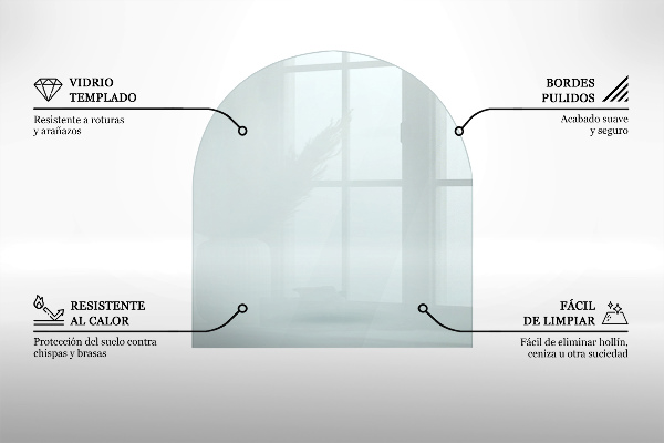 Onderplaat kachel 100x100 cm