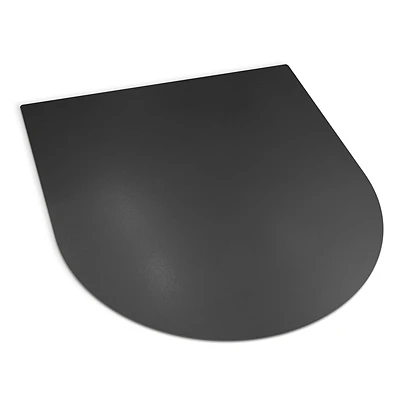 Zwart stalen vloerplaat voor kachel 80x70 cm