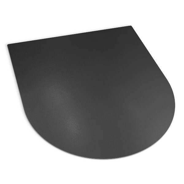Vloerplaat voor kachel van zwart staal 80x90 cm